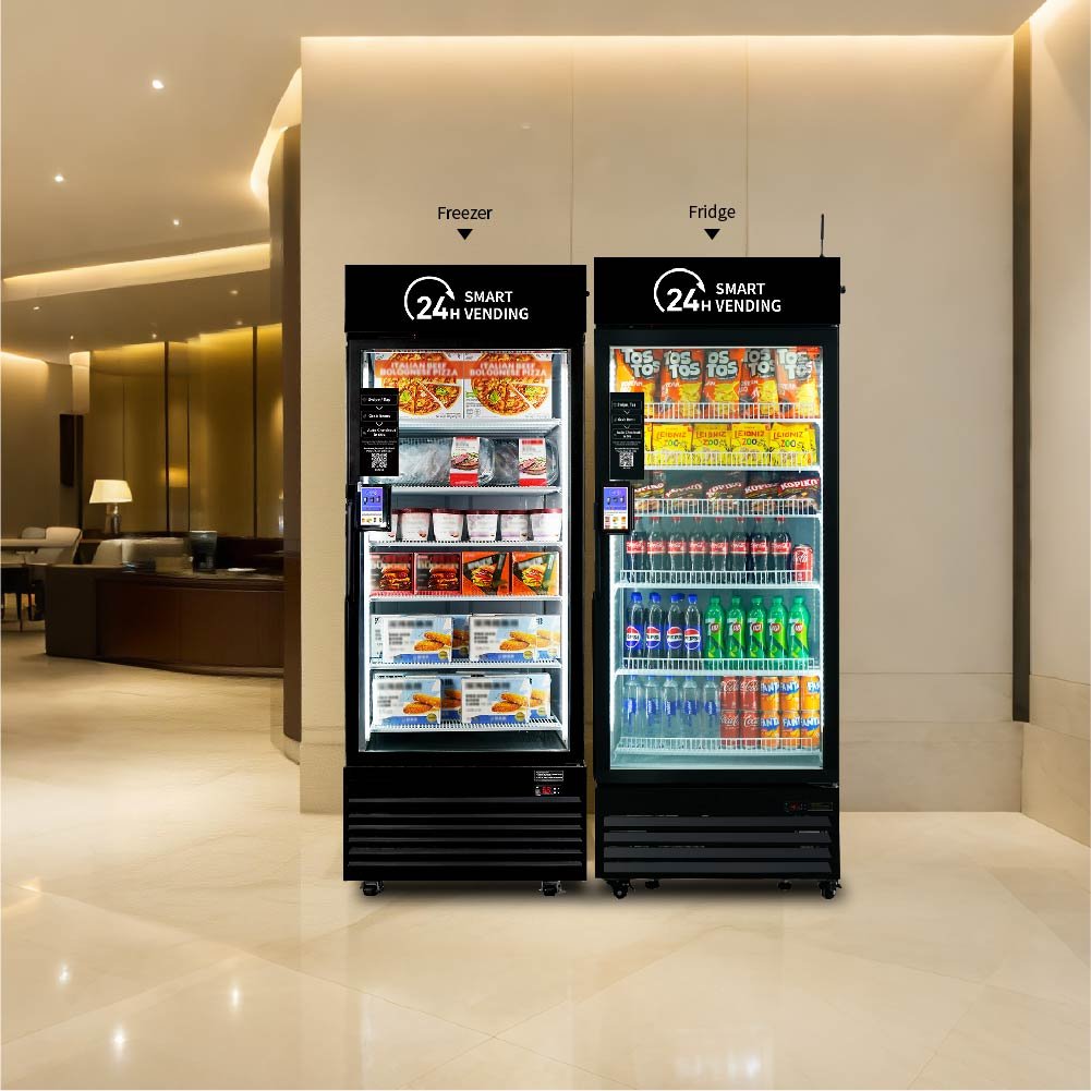 Modern Grab-and-Go Markets with Snacks and Beverages for Offices and Businesses